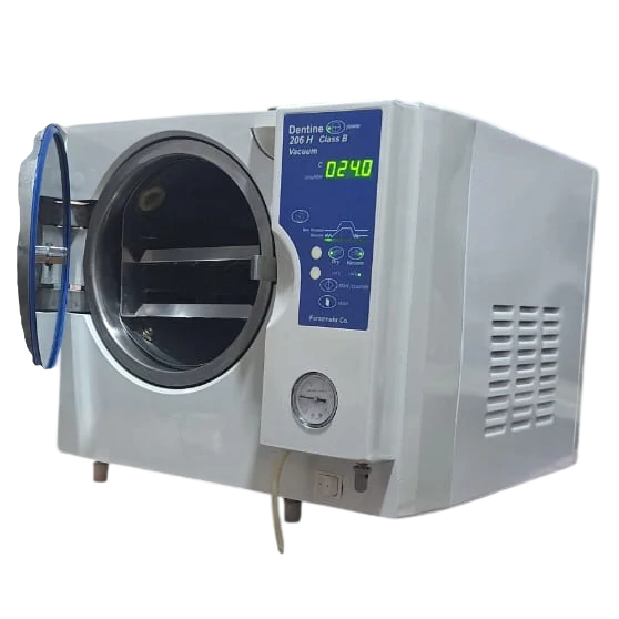 autoclave-B-22-dentine اتوکلاو کارکرده دنتین 22 لیتری کلاس B، دست دوم | مدی ورسا